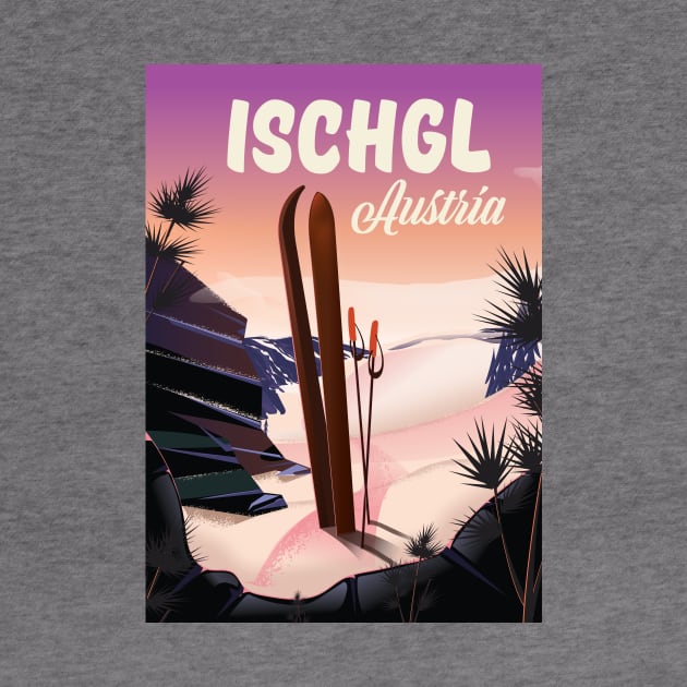 Ischgl Austria ski poster by nickemporium1